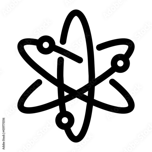 chemistry icon lineal style vector illustration 