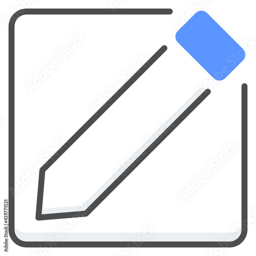 Colored line edit icon