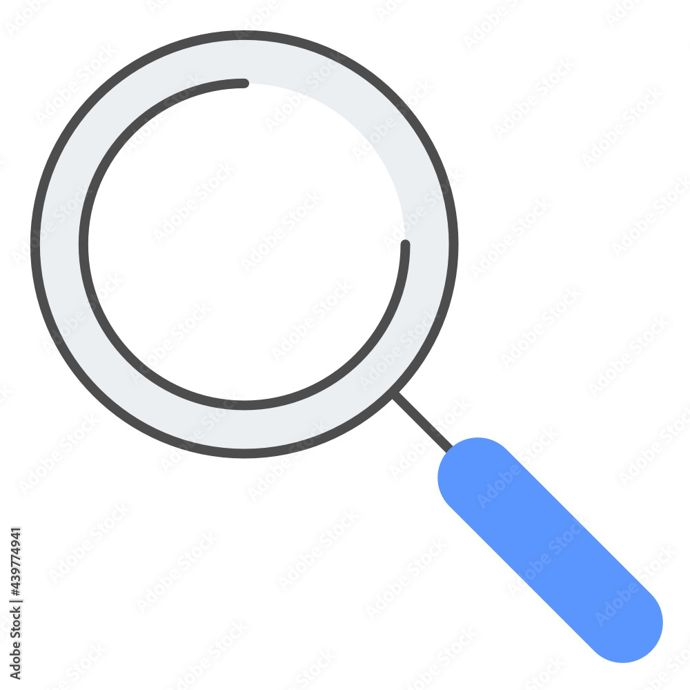 Filled outline search icon Filled outline search icon