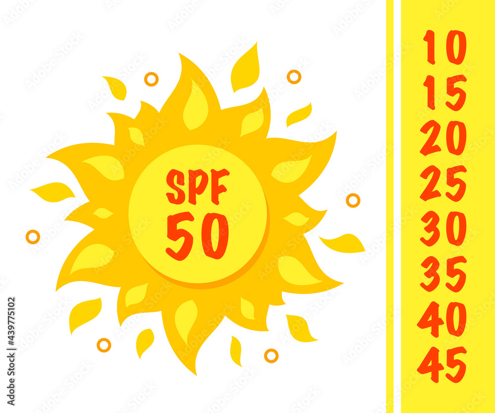 Sun protection icon isolated on white background. Sun protection icon isolated on white background.
