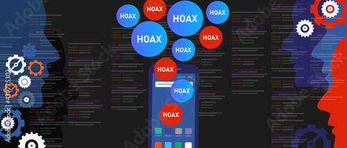 mobile smartphone hoax fake news filter funnel information disinformation misinformation algorithm technology photo