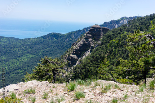 The mount Ai-Petri on a sunny day.