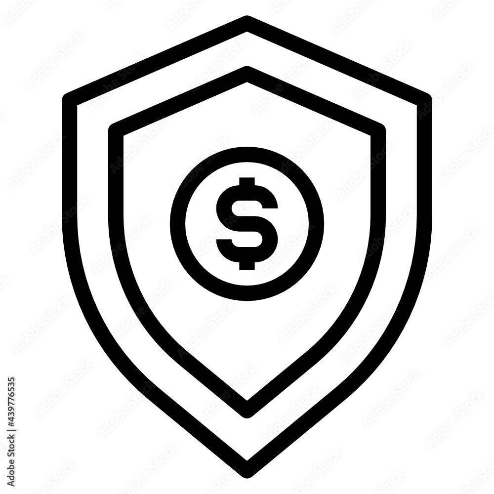 Shield outline icon Shield outline icon