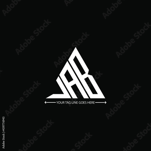 J A B letter logo creative design. J A B unique design