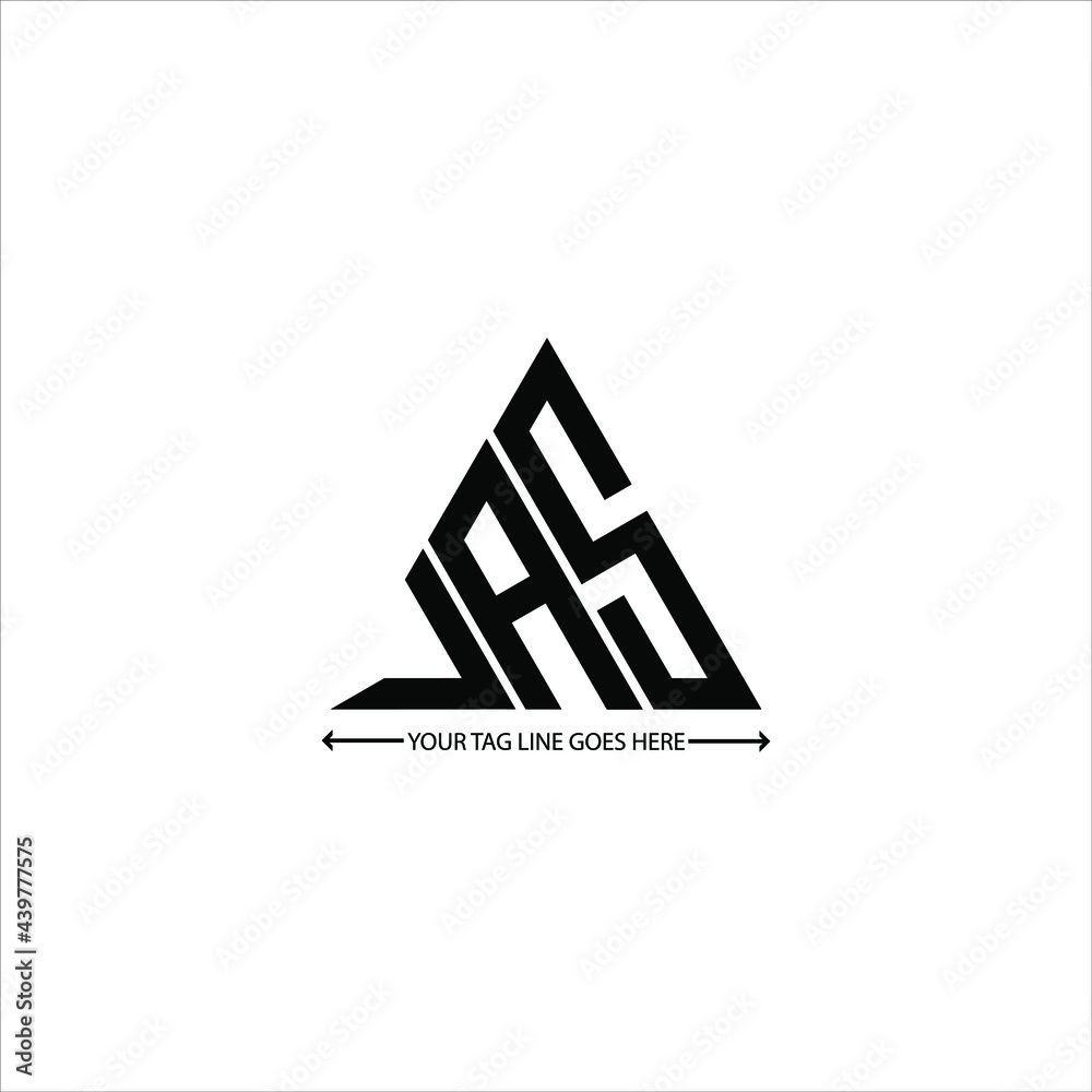 J A S letter logo creative design. J A S unique design Stock Vector | Adobe  Stock