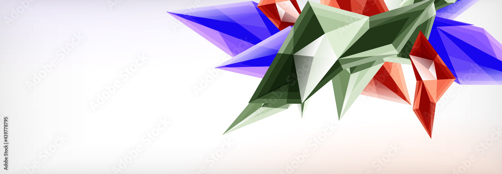 Vector 3d triangles and pyramids abstract background for business or technology presentations, internet posters or web brochure covers Vector 3d triangles and pyramids abstract background for business or technology presentations, internet posters or web brochure covers