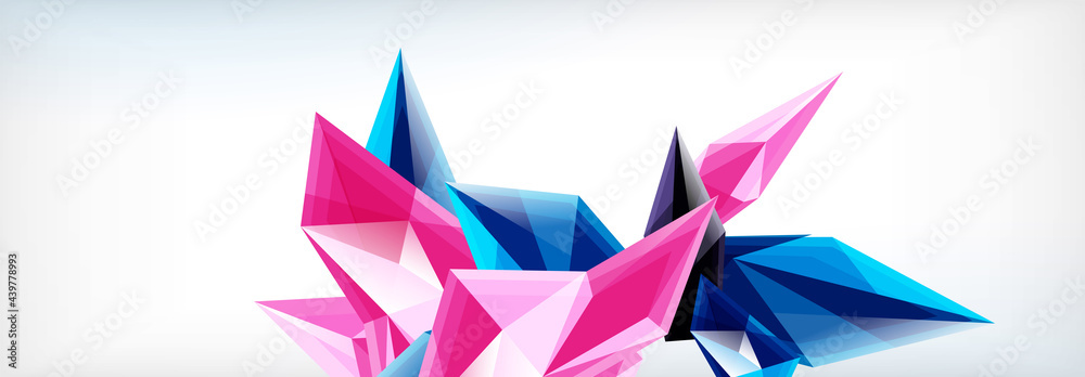 Vector 3d triangles and pyramids abstract background for business or technology presentations, internet posters or web brochure covers Vector 3d triangles and pyramids abstract background for business or technology presentations, internet posters or web brochure covers