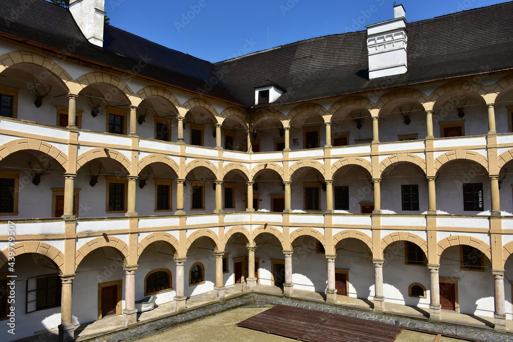 The castle Velke Losiny in Moravian part of  Czech Republic