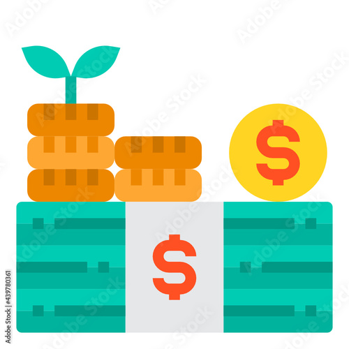 Cash flat icon