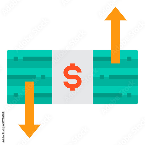 Exchange flat icon