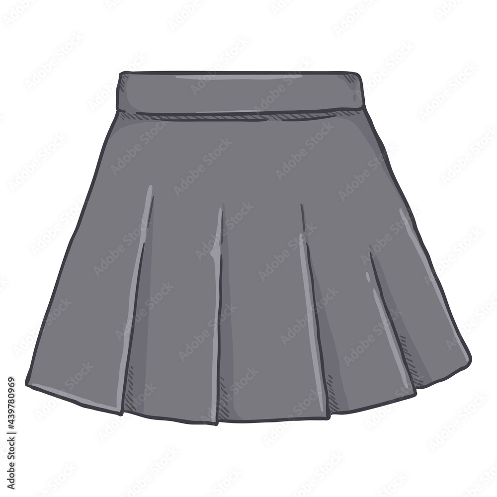 Vector Cartoon Women Short Skirt Vector Cartoon Women Short Skirt