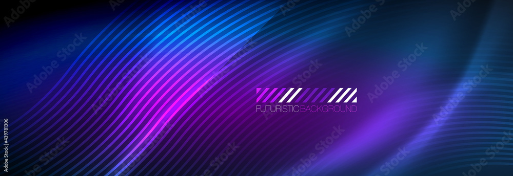 Neon dynamic beams vector abstract wallpaper background. Wallpaper ...