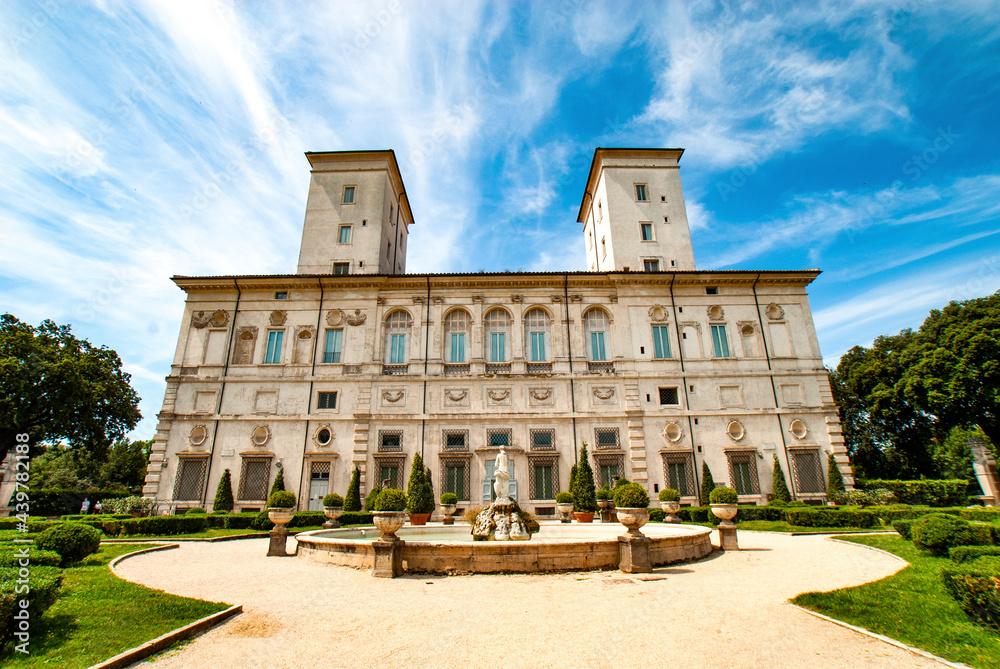 Villa Borghese (Galleria Borghese) in Rome on June 13, 2021,  Italy, Europe