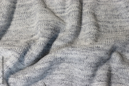 close up of knitted fabric