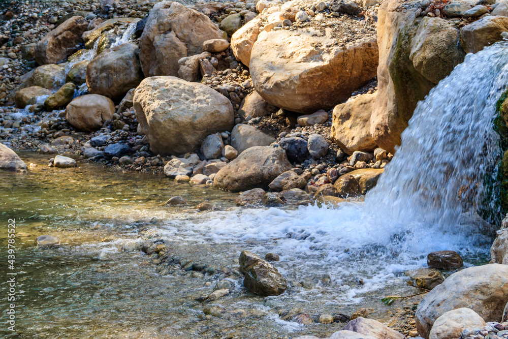 Small waterfall in Goynuk canyon in Antalya province, Turkey