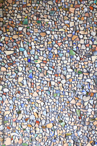 background with mosaic of colored stones