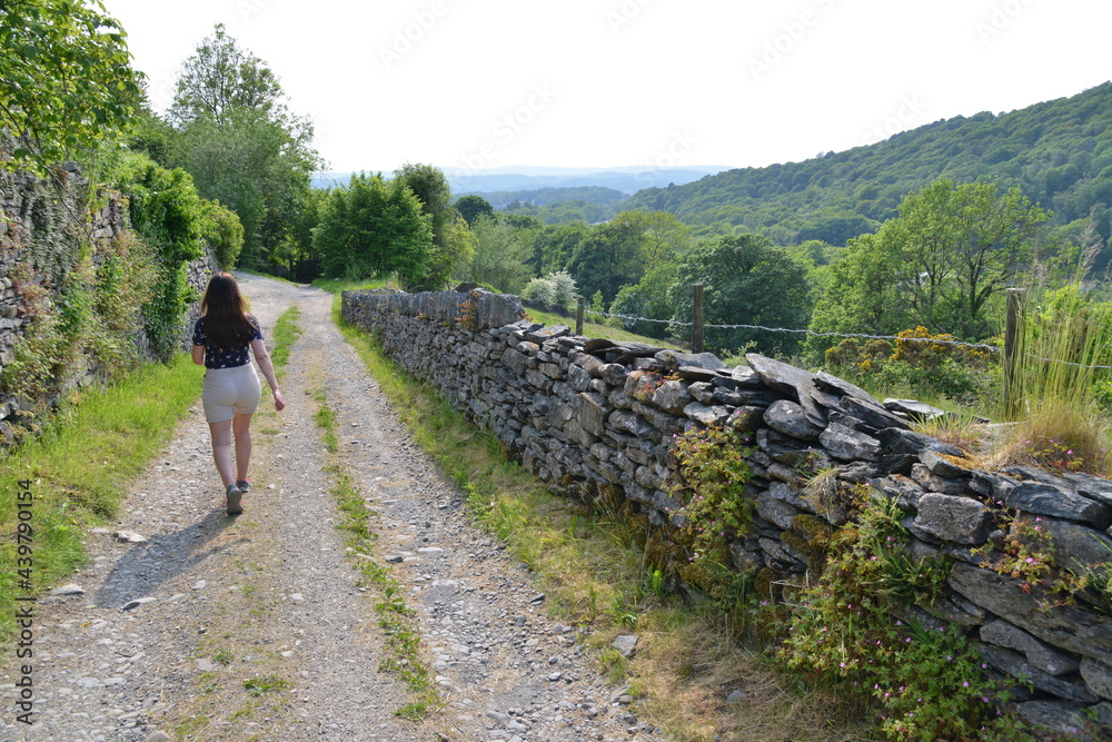Woman Walking in the Lake District