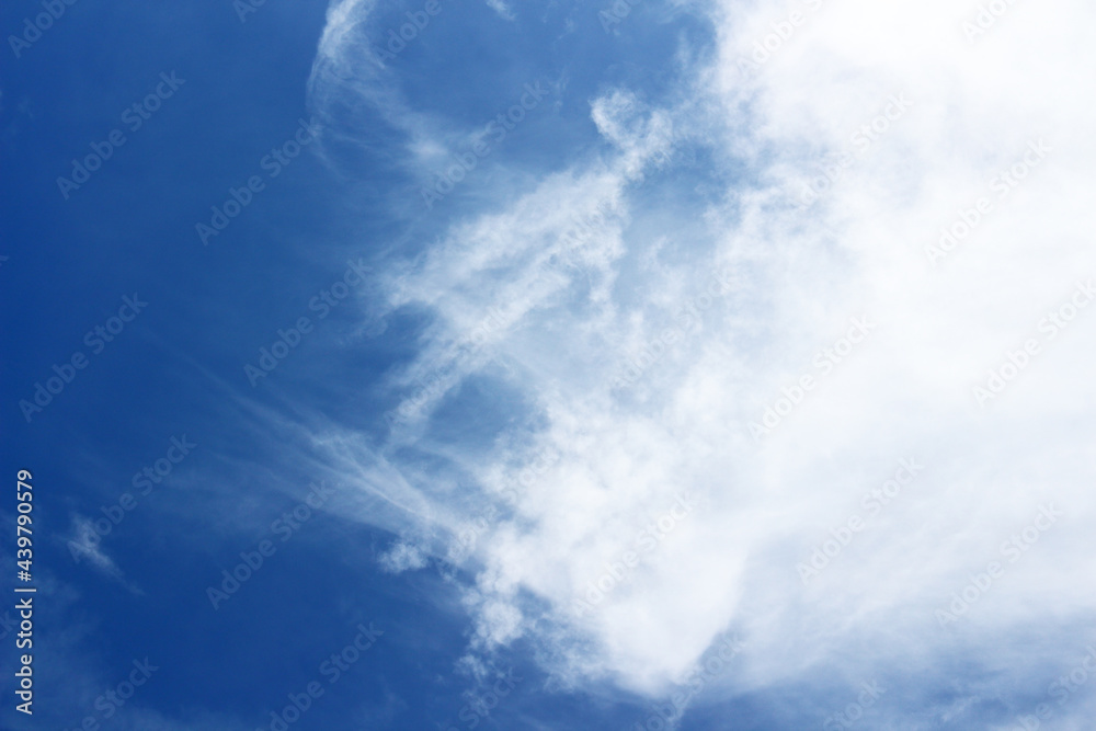 Blank sky surface with small clouds Blank sky surface with small clouds