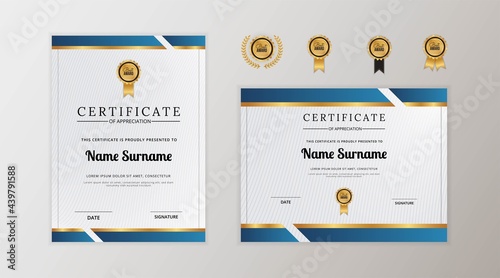 Modern certificate of appreciation template