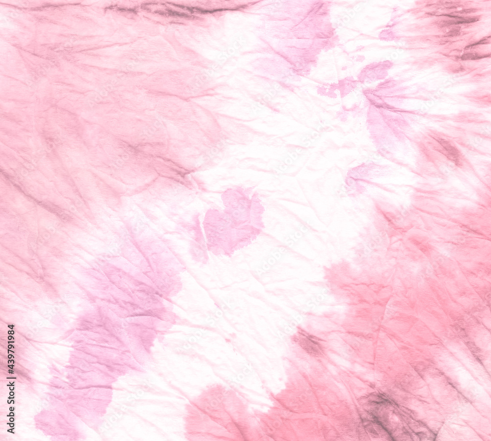 Fototapeta premium Red Tie Dye Wash. Dyed Print Paint Illustration.