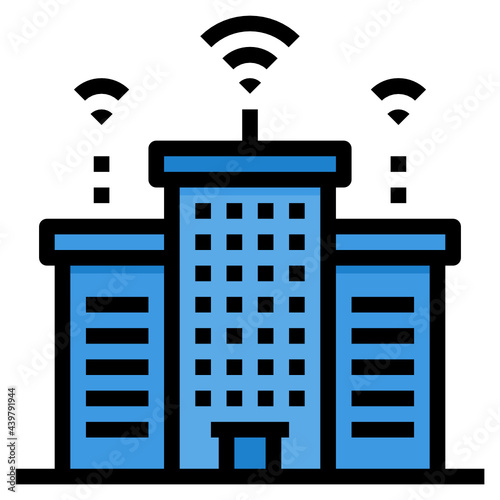 Metropolitan filled outline icon