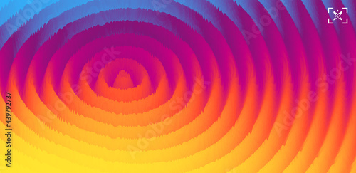 Abstract splash with ripples. Background for banner, poster, flyer, card, cover or brochure. 3D wavy vector illustration.