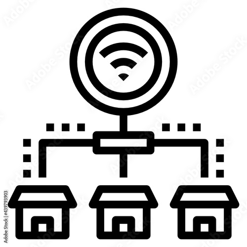 Smarthome outline icon