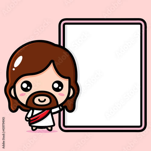 cute jesus cartoon vector design