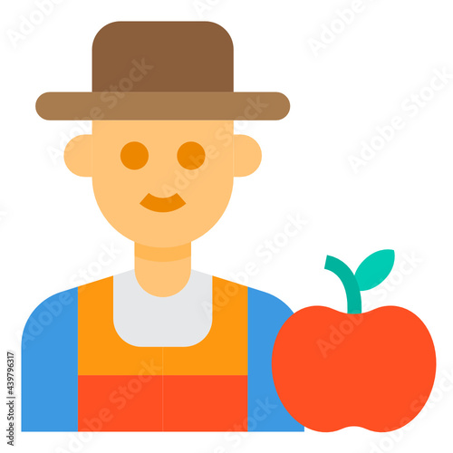 Nutritionist flat icon