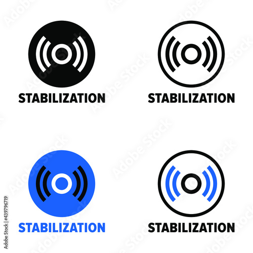 "Stabilization" photo video camera property information sign