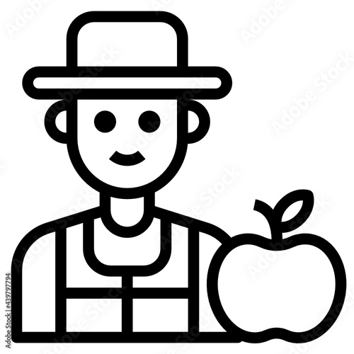 Nutritionist outline icon