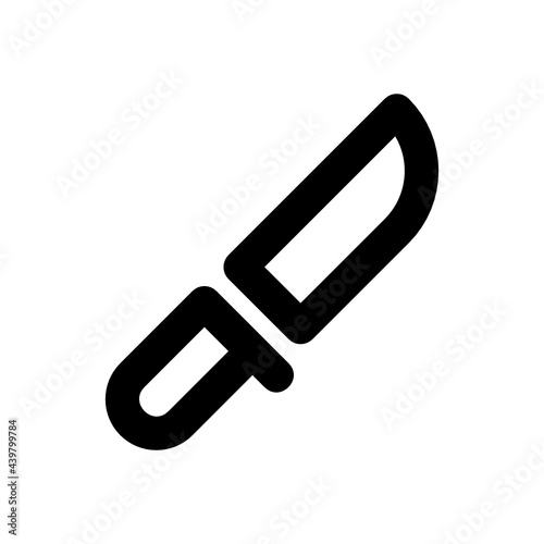 knife line icon