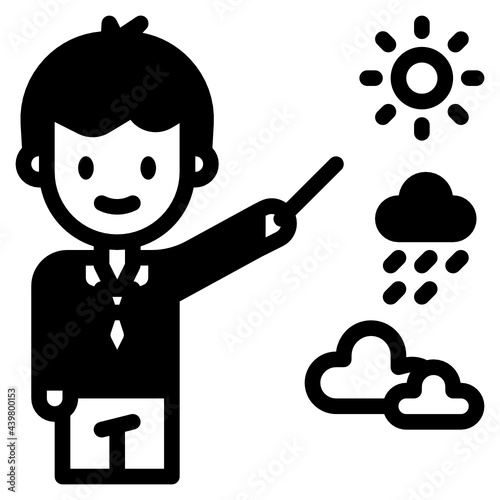 Male reporter