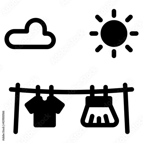 Drying Cloths in Sunny