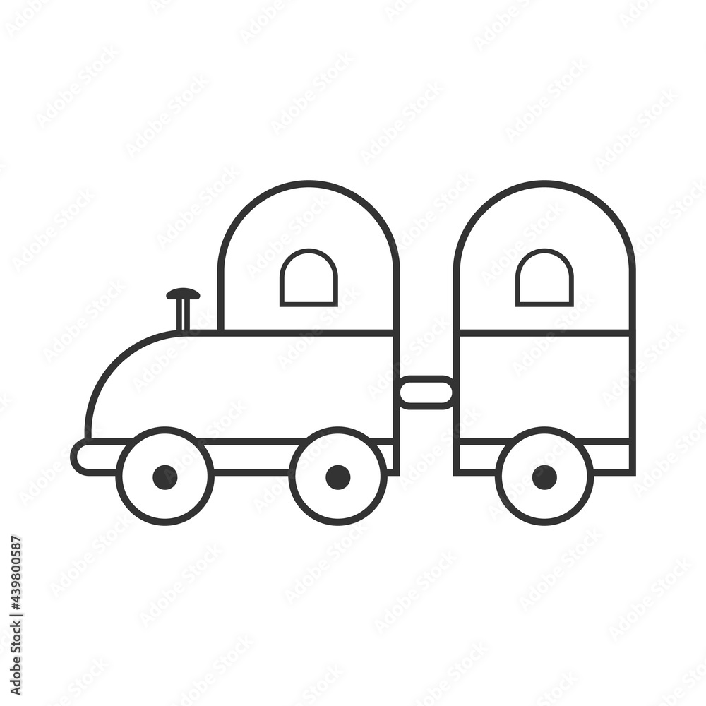 Amusement park train. Carnival park. Park logo template. Amusement park train. Carnival park. Park logo template.