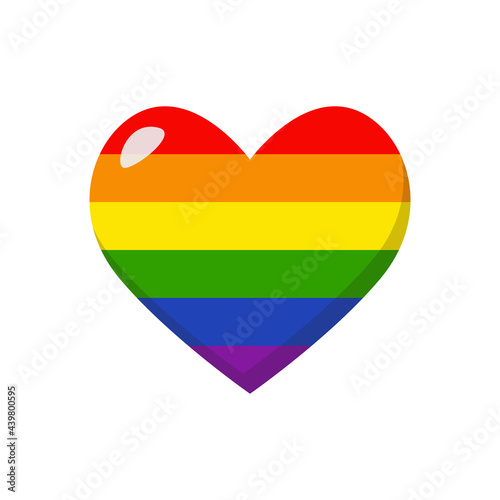 LGBTQ rainbow heart