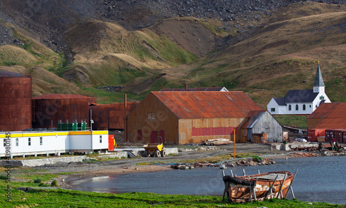 Grytviken Zuid Georgia, Grytviken South Georgia photo