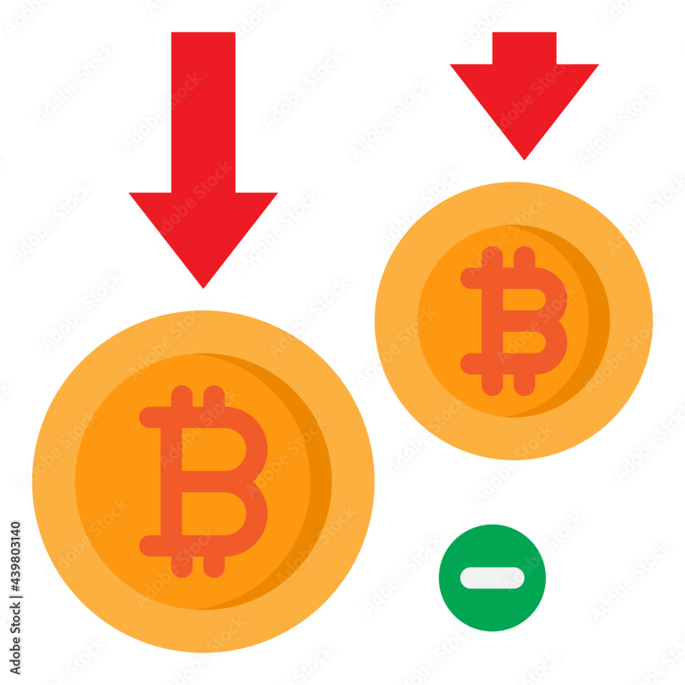 bitcoin flat style icon bitcoin flat style icon