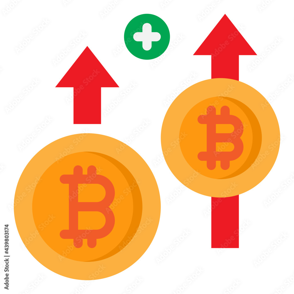 bitcoin flat style icon bitcoin flat style icon