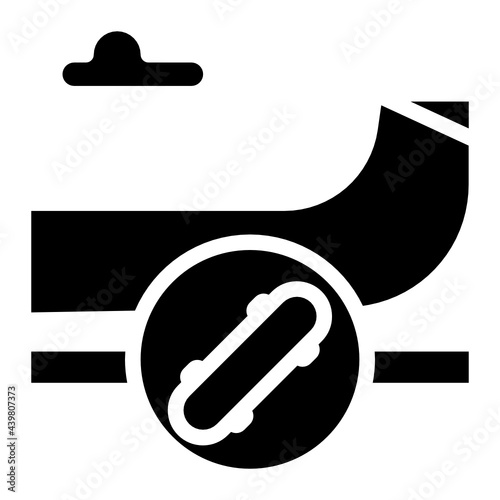 Skating area sign icon