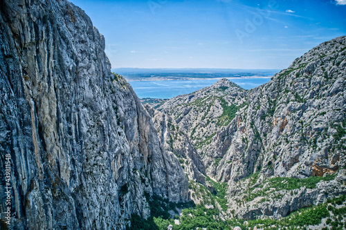 Croatia Paklenica National Park extra wide panorama in Croatia, Europe photo