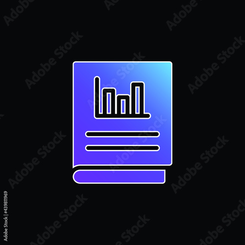 Accounts blue gradient vector icon