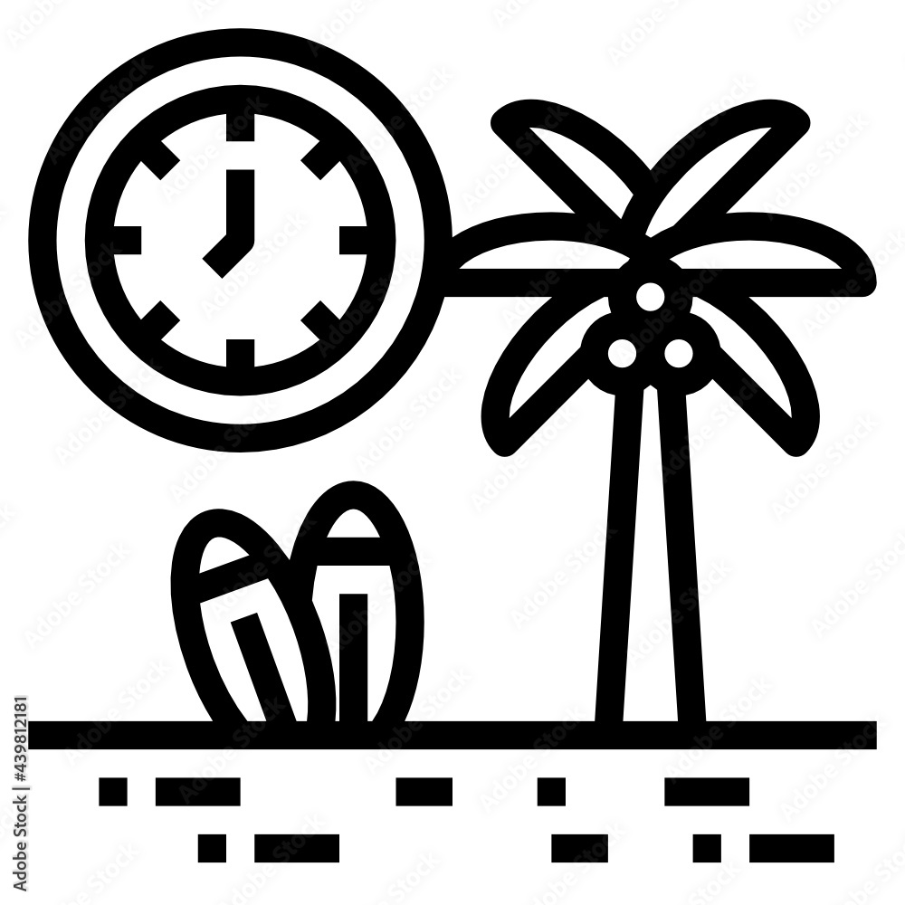 Vacation outline icon Vacation outline icon