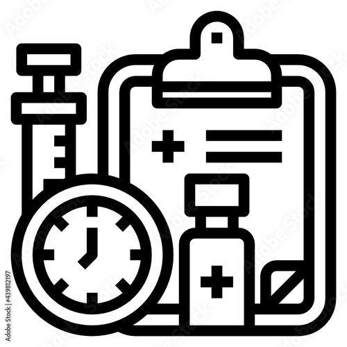 Vaccine outline icon