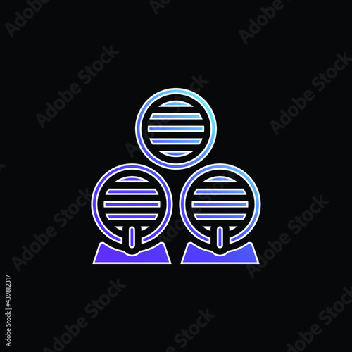 Barrel blue gradient vector icon