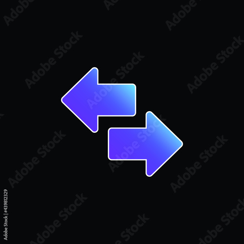 Arrows blue gradient vector icon