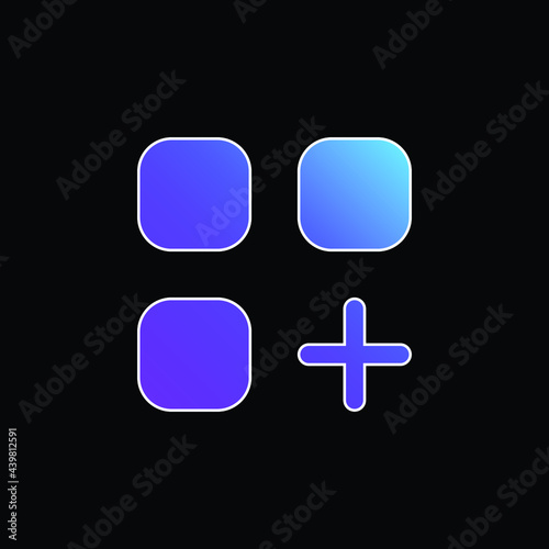 App blue gradient vector icon