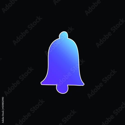 Alarm Bell blue gradient vector icon