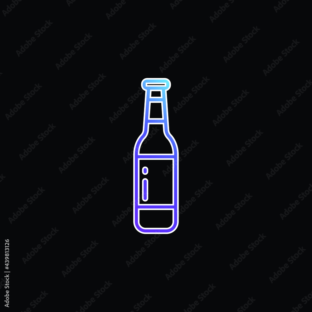 Beer blue gradient vector icon Beer blue gradient vector icon