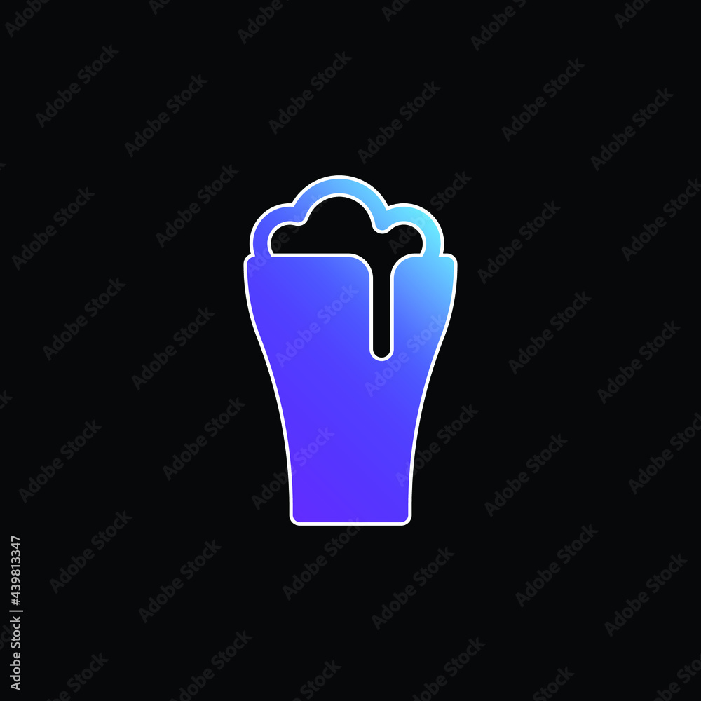Beer blue gradient vector icon Beer blue gradient vector icon